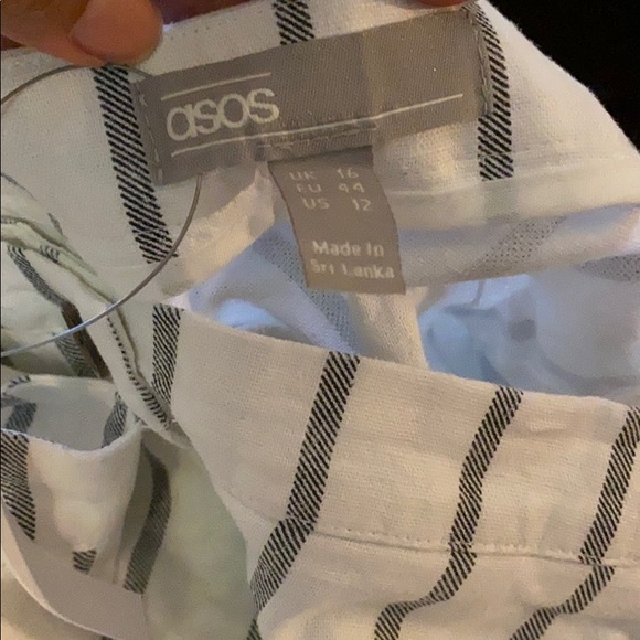 ASOS women Stripe linen pants - Picture 4 of 4